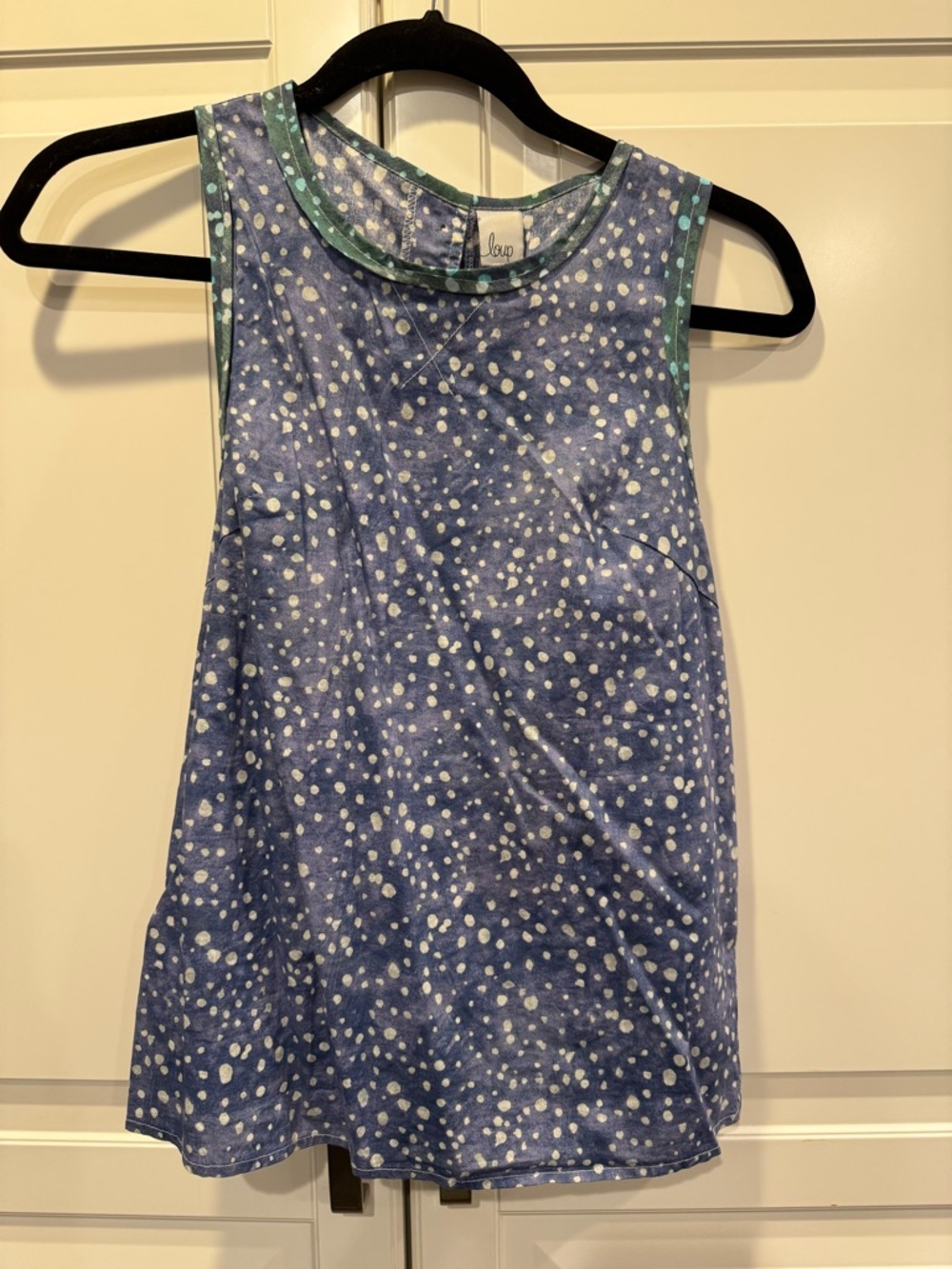 Loup top in Xs.